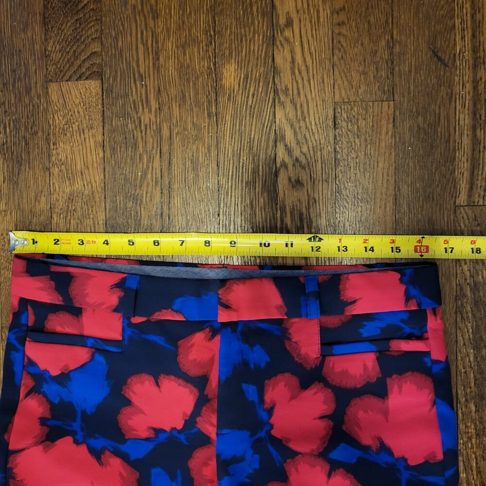 Blue Red Roses Floral Pants - Picture 5 of 7